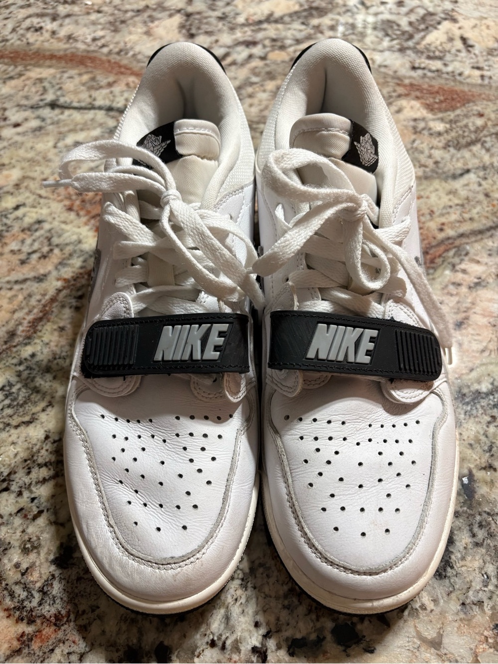 Jordan White and Black Athletic Shoes